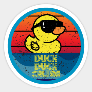 Duck Duck Cruise Sticker